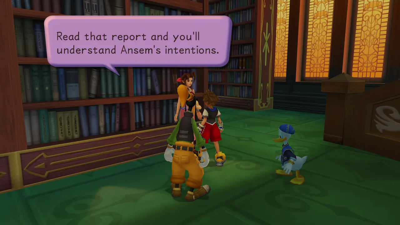 Hollow Bastion Speak with Aerith Ansem's Report 6